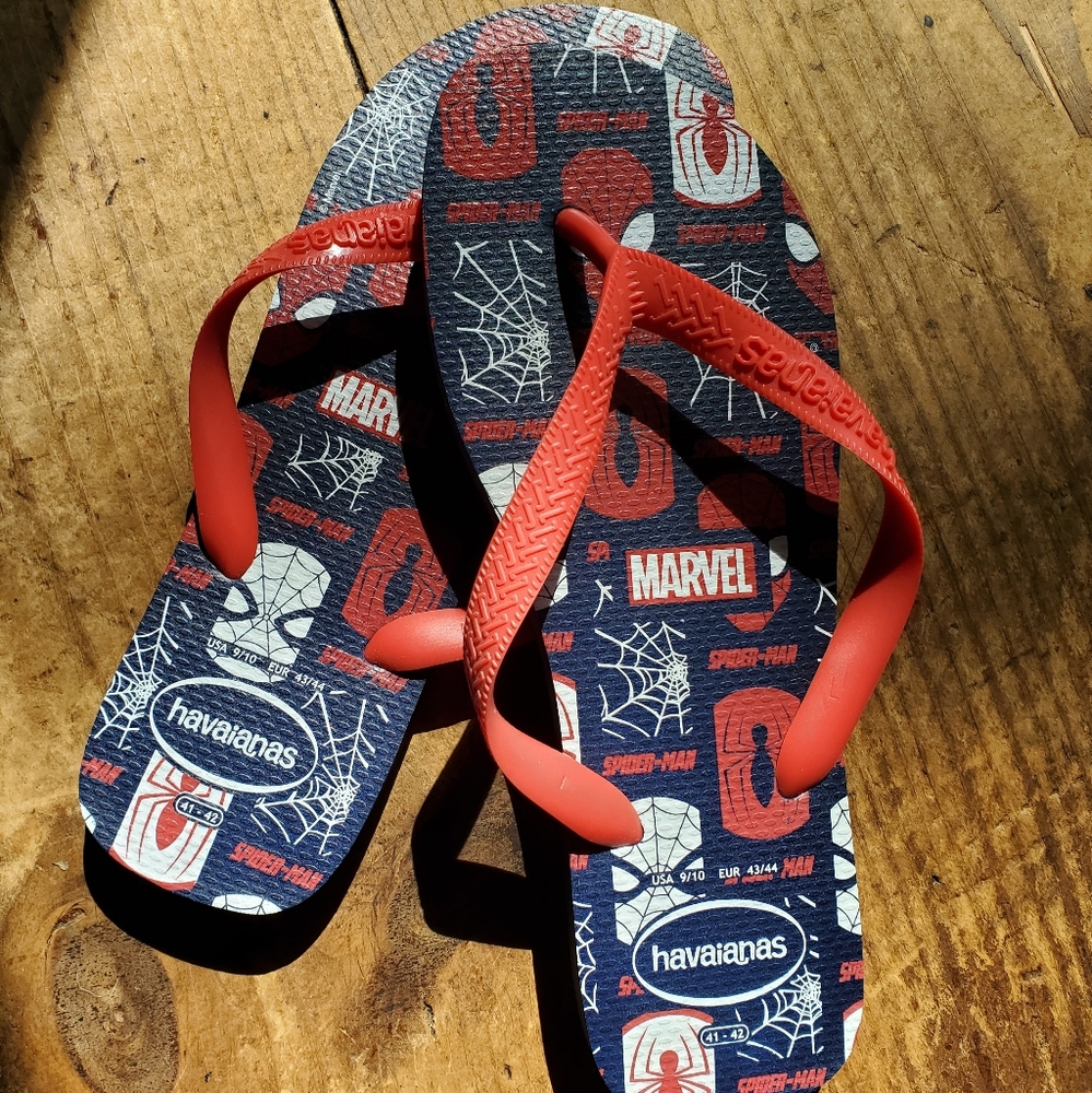 Havaianas Spider-Man Edition, Mens Size 9/10